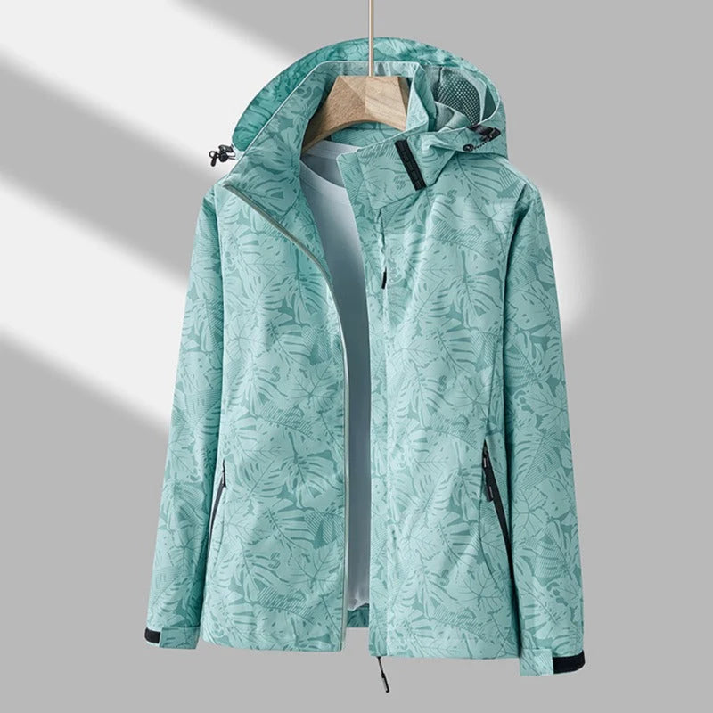 Women's Hooded Jacket Waterproof & Windproof Lightweight Breathable