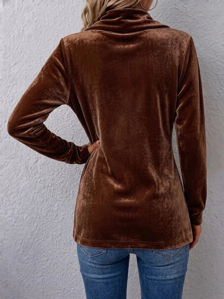 Women's Jacket Soft Plush Open-Front Lapel Collar