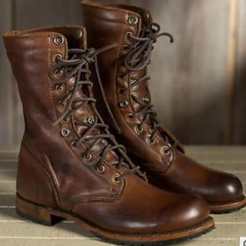 Women's Leather Boots Soft Lining Flexible Outsole All-Day Comfort