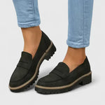 Women's Loafers Cushioned Footbed Slip-On Treaded Sole