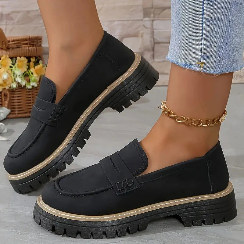 Women's Orthopedic Loafers Cushioned Platform Breathable Slip-On Design