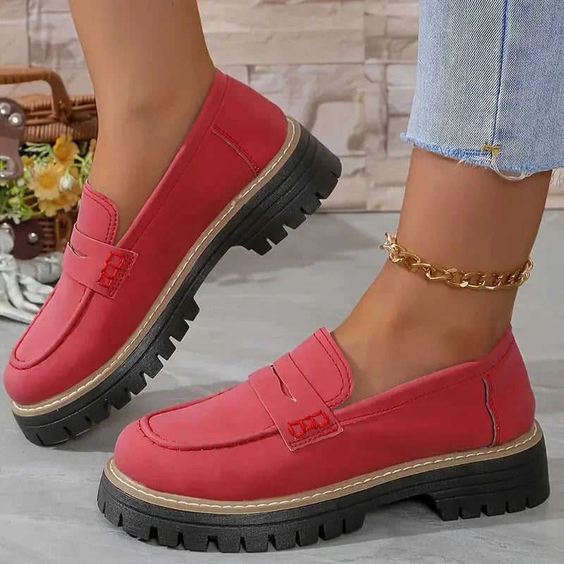 Women's Orthopedic Loafers Cushioned Platform Breathable Slip-On Design