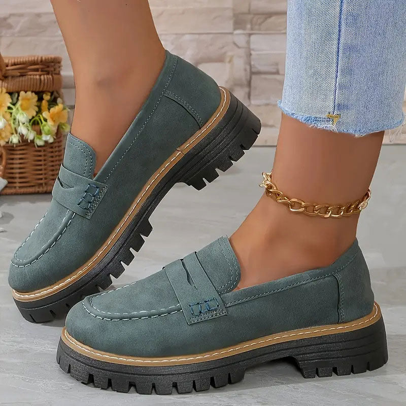 Women's Orthopedic Loafers Cushioned Platform Breathable Slip-On Design