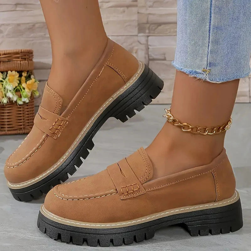 Women's Orthopedic Loafers Cushioned Platform Breathable Slip-On Design