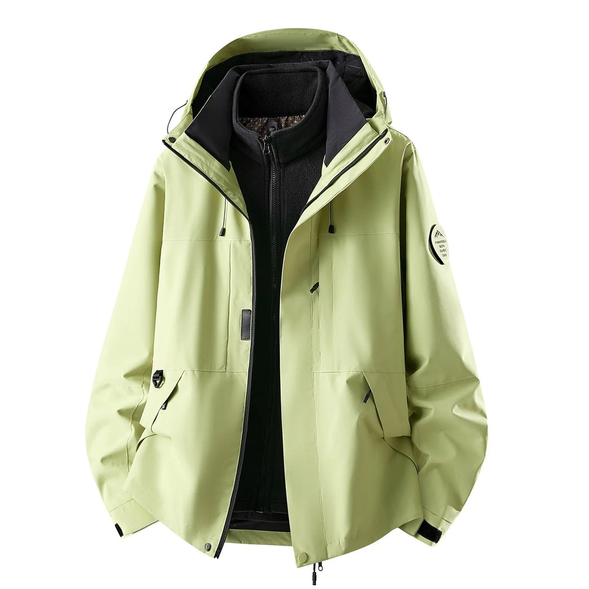 Women's Outdoor Jacket Waterproof 3-in-1 Detachable Fleece Liner