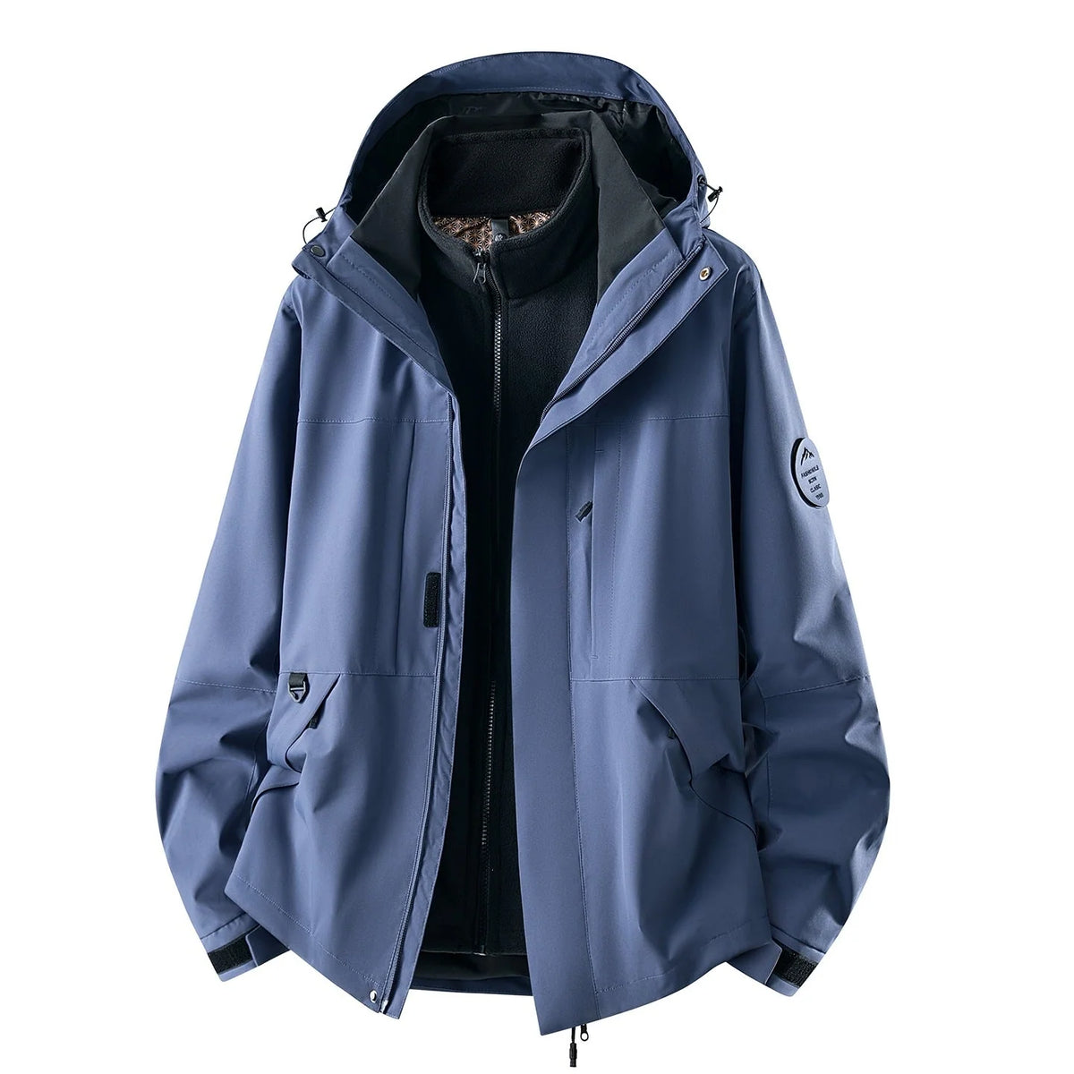 Women's Outdoor Jacket Waterproof 3-in-1 Detachable Fleece Liner