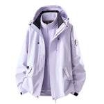 Women's Outdoor Jacket Waterproof 3-in-1 Detachable Fleece Liner