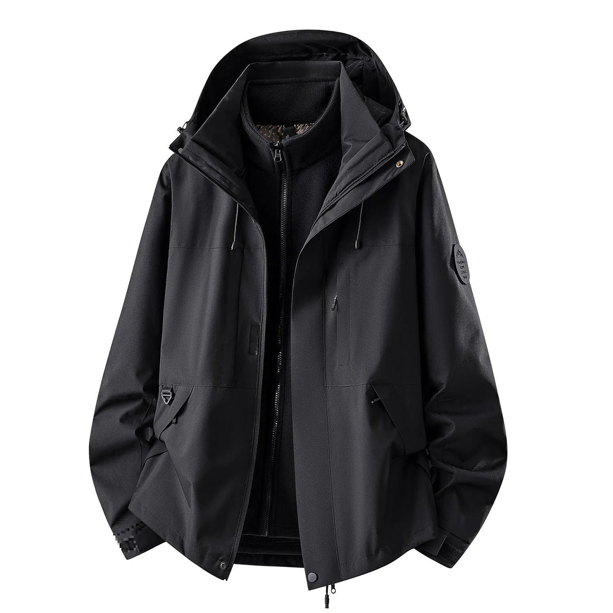 Women's Outdoor Jacket Waterproof 3-in-1 Detachable Fleece Liner