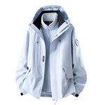 Women's Outdoor Jacket Waterproof 3-in-1 Detachable Fleece Liner