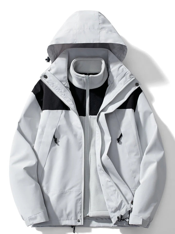 Women's Parka 3-in-1 Waterproof Windproof Removable Fleece Lining