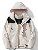 Women's Parka 3-in-1 Waterproof Windproof Removable Fleece Lining