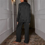 Women's Silk Pajama Set Soft Blouse & Pants for All Seasons