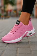 Women’s Sneakers Breathable Knit Slip-On Air-Cushioned Sole Non-Slip Grip