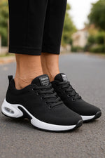 Women’s Sneakers Breathable Knit Slip-On Air-Cushioned Sole Non-Slip Grip