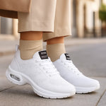 Women’s Sneakers Breathable Knit Slip-On Air-Cushioned Sole Non-Slip Grip