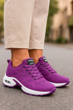 Women's Sneakers Breathable Mesh Slip-On Cushioned Sole