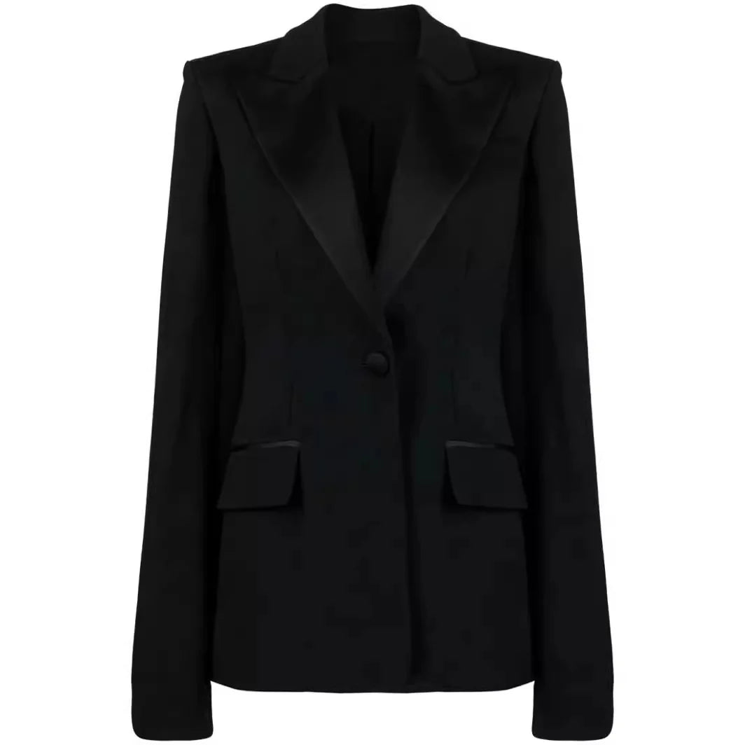 Women's Suit Set Cape Sleeve Blazer Flared Trousers