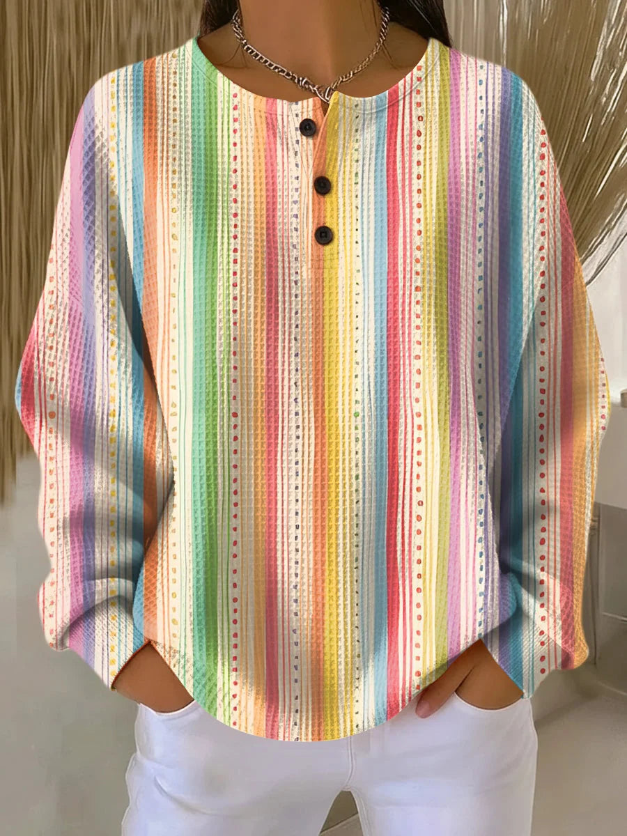 Women's Sweater Thick Waffle Knit Brushed Interior Warmth