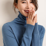 Women's Turtleneck Sweater Slim Fit Soft Breathable Comfort