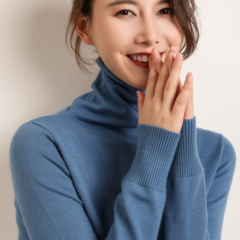 Women's Turtleneck Sweater Slim Fit Soft Breathable Comfort