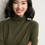 Women's Turtleneck Sweater Slim Fit Soft Breathable Comfort