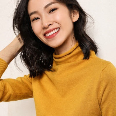 Women's Turtleneck Sweater Slim Fit Soft Breathable Comfort