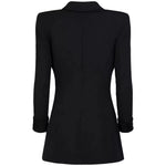 Women's Tuxedo Blazer Fitted Satin Shawl Lapel
