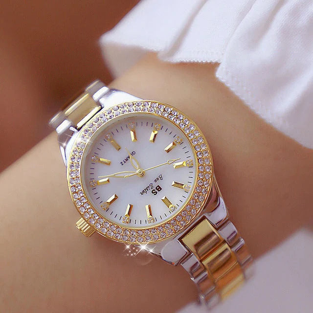 Women's Watch Quartz Movement Stainless Steel Water-Resistant 3 ATM