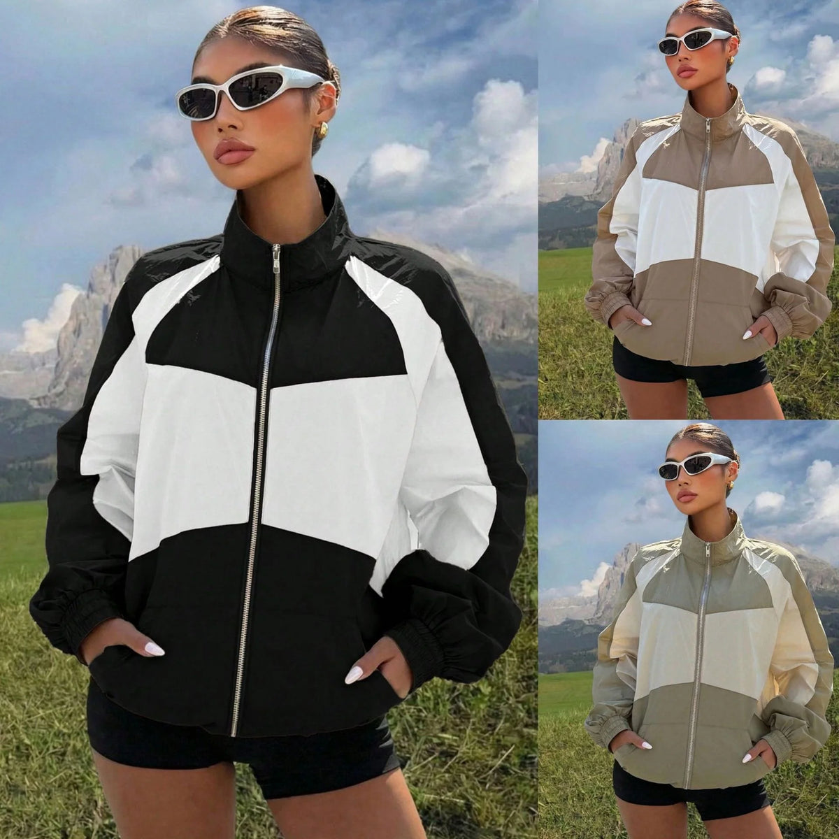 Women's Windbreaker Lightweight Water-Repellent Wind-Resistant