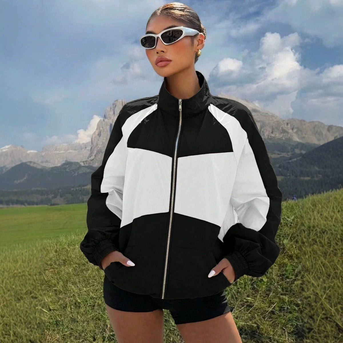 Women's Windbreaker Lightweight Water-Repellent Wind-Resistant