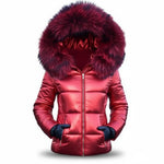 Women's Winter Parka Thick Padded Hooded Wind & Water-Resistant