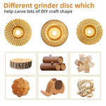 Wood Carving Disc Set Carbon Steel 3 Profiles 4-Inch