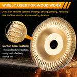 Wood Carving Disc Set Carbon Steel 3 Profiles 4-Inch