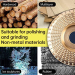Wood Carving Disc Set Carbon Steel 3 Profiles 4-Inch