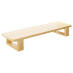 Wood Monitor Riser Under-Shelf Storage Cable Management