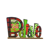 Wood Sign Noel Tabletop Santa & Gift Motifs