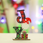 Wood Sign Noel Tabletop Santa & Gift Motifs