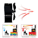 Wood Stove Fan Heat-Powered Quiet Operation