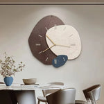 Wood Wall Clock Silent Quartz Movement LED Backlight
