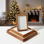 Wooden Photo Frame Natural Wood Rounded Corners Handcrafted Joinery