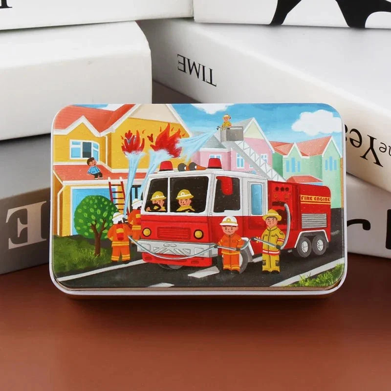 Wooden Puzzle 60 Pieces Animal & Vehicle Designs