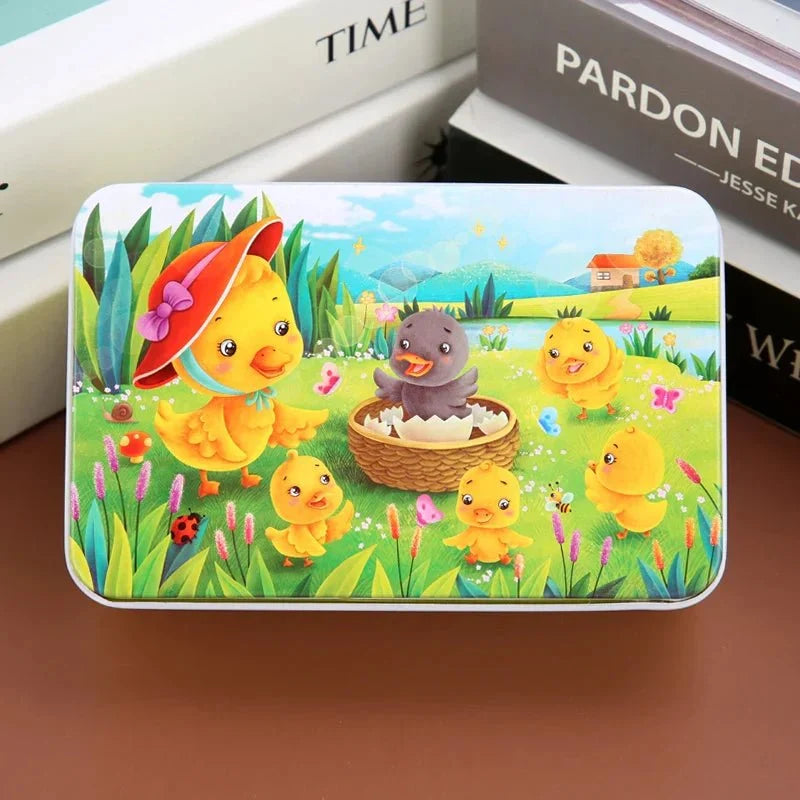 Wooden Puzzle 60 Pieces Animal & Vehicle Designs