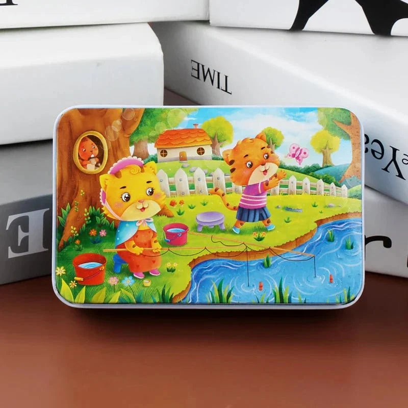 Wooden Puzzle 60 Pieces Animal & Vehicle Designs