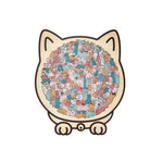 Wooden Puzzle Cat-Shaped 135 Pieces Morandi Colors