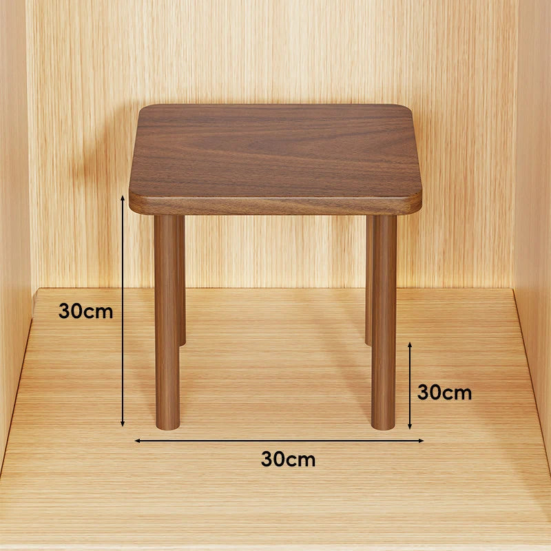 Wooden Riser Table Solid Wood Adjustable Height Removable Legs