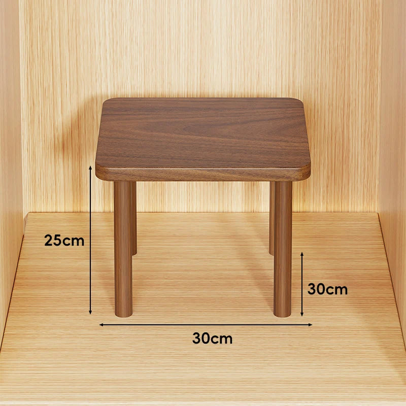 Wooden Riser Table Solid Wood Adjustable Height Removable Legs
