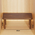 Wooden Riser Table Solid Wood Adjustable Height Removable Legs
