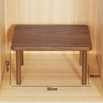 Wooden Riser Table Solid Wood Adjustable Height Removable Legs