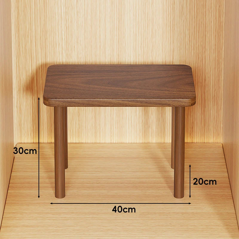 Wooden Riser Table Solid Wood Adjustable Height Removable Legs