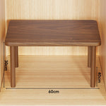 Wooden Riser Table Solid Wood Adjustable Height Removable Legs